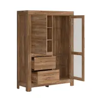 Вітрина Gent 115 см з 2 дверима та 2 шухлядами дуб стірлінг