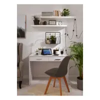 Письменный стол Nepo Plus 100 см с 2 ящиками белый