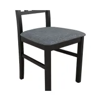 Silla tapizada Aren grafito