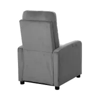 Sillón tradicional Monti con función relax gris