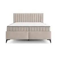 Continental bed Joy 160x200 with storage light beige