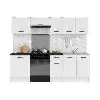Conjunto de cocina Sara Line 240 cm blanco