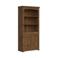 Estantería Patras 93 cm con 2 puertas, cajón y 3 estantes roble april