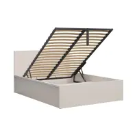 Cama Tetrix 140x200 con somier y contenedor cachemira