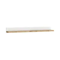 Estante de pared Alameda 147 cm blanco/ roble westminster
