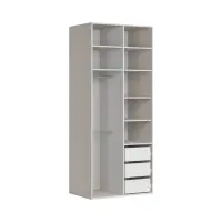 Armario de dos puertas Flex 100 cm cachemira