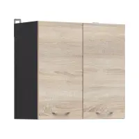 Armario de cocina superior Junona Line 60 cm de dos puertas roble sonoma