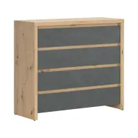 Cómoda Larios 105 cm con 4 cajones roble artisan/matera