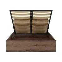 Cama Balin 160x200 con somier y contenedor roble monastery