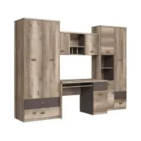 Mueble de salón Malcolm 206 cm roble canyon monument