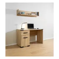 Escritorio Lara 117 cm con puerta y cajón fresno Belarus