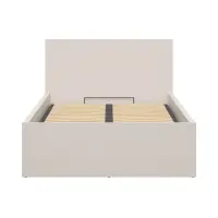 Cama Tetrix 120x200 con somier y contenedor cachemir