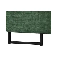 Sofá rinconera izquierdo Aragon extensible con reposacabezas y asiento ajustables verde