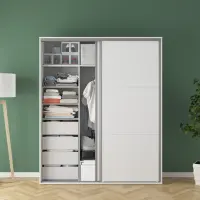 Armario de puertas correderas Flex 180 cm blanco