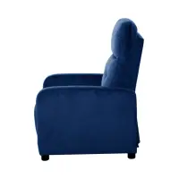 Sillón tradicional Monti con función relax azul
