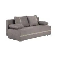 Sofá de tres plazas Mata con función de dormir y arcón beige