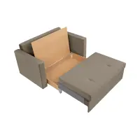 Диван двухместный Bunio III раскладной с ящиком коричневый