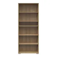 Estantería Nevada A 81 cm con 5 estantes roble riviera