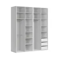 Armario modular Flex 200 cm con 4 puertas cachemira