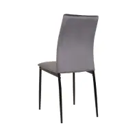 Стілець оббитий Weyer велюровий сірий