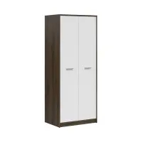 Armario de dos puertas Nepo Plus 80 cm roble noble/blanco