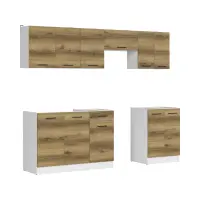 Кухонний комплект Junona Line 240 см дуб делано світлий без стільниці