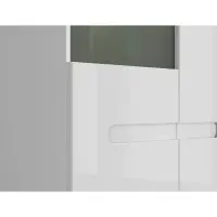 Witryna Azteca Trio 90 cm z 2 drzwiami biały połysk