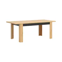 Mesa extensible Ostia 160/200x90 roble artisan/roble negro