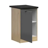 Armario de cocina inferior Junona Line 50 cm izquierdo grafito con encimera