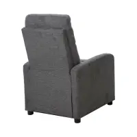 Sillón tradicional Monti con función relax gris oscuro