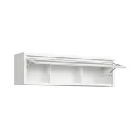 Vitrina colgante Kaspian 144 cm con puertas blanca
