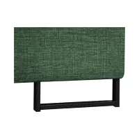 Sofá de esquina derecho Aragon convertible con reposacabezas y asiento ajustable verde