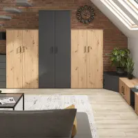 Armario MultiDo 80 cm de dos puertas atelier claro