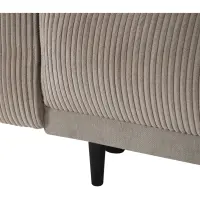 Sofá de tres plazas Larisa 2 convertible con arcón, chenilla beige