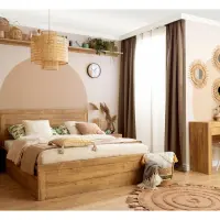 Cama Holten 160x200 roble waterford