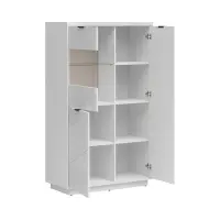 Vitrina Forn 94 cm con 3 puertas blanco brillo