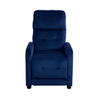 Sillón tradicional Monti con función relax azul