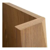 Estante de pared Bergen 156 cm alerce sibiu dorado