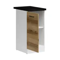 Mueble bajo de cocina Junona Line 40 cm izquierdo roble delano claro con encimera