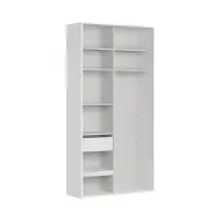 Armario corredero Flex 120 cm con espejo blanco