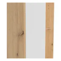 Estantería Gap 47 cm con puertas y 3 estantes roble artisan/blanco