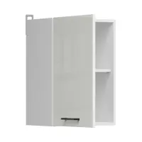 Armario de cocina superior Junona Line 40 cm izquierda/derecha brillo tiza