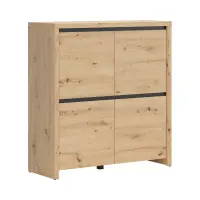 Armario Larios 105 cm de cuatro puertas roble artisan