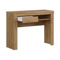 Tocador Holten 106 cm con cajón y estante roble waterford