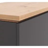 Armario Yamael 100 cm con 4 puertas grafito