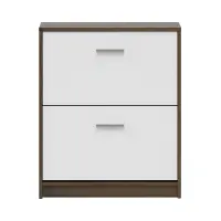 Zapatero Nepo Plus 70 cm con 2 puertas roble noble/blanco