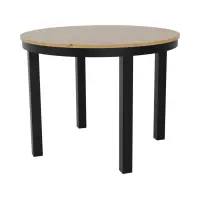 Mesa extensible Bernardin NEO 100-176/76 roble artisan/negro