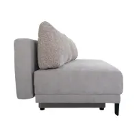 Sofá cama de tres plazas Sentila con arcón beige