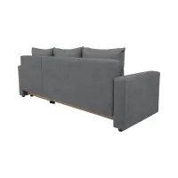 Sofá rinconera universal Przemek IV con función de cama y contenedores gris