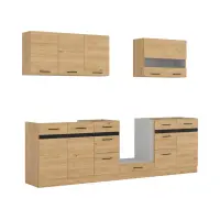 Кухонный гарнитур Junona Line 260 см дуб бернштайн